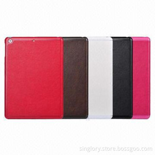 Synthetic leather cases for iPad air, with automatic identification and wake up functions
